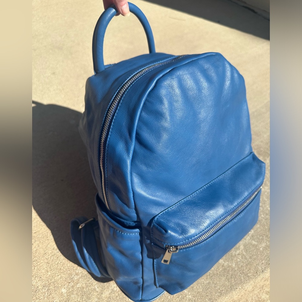 WOW POSHMARK - Authentic NWT Stunning Blue Laura DiMaggio Milano Italy Backpack